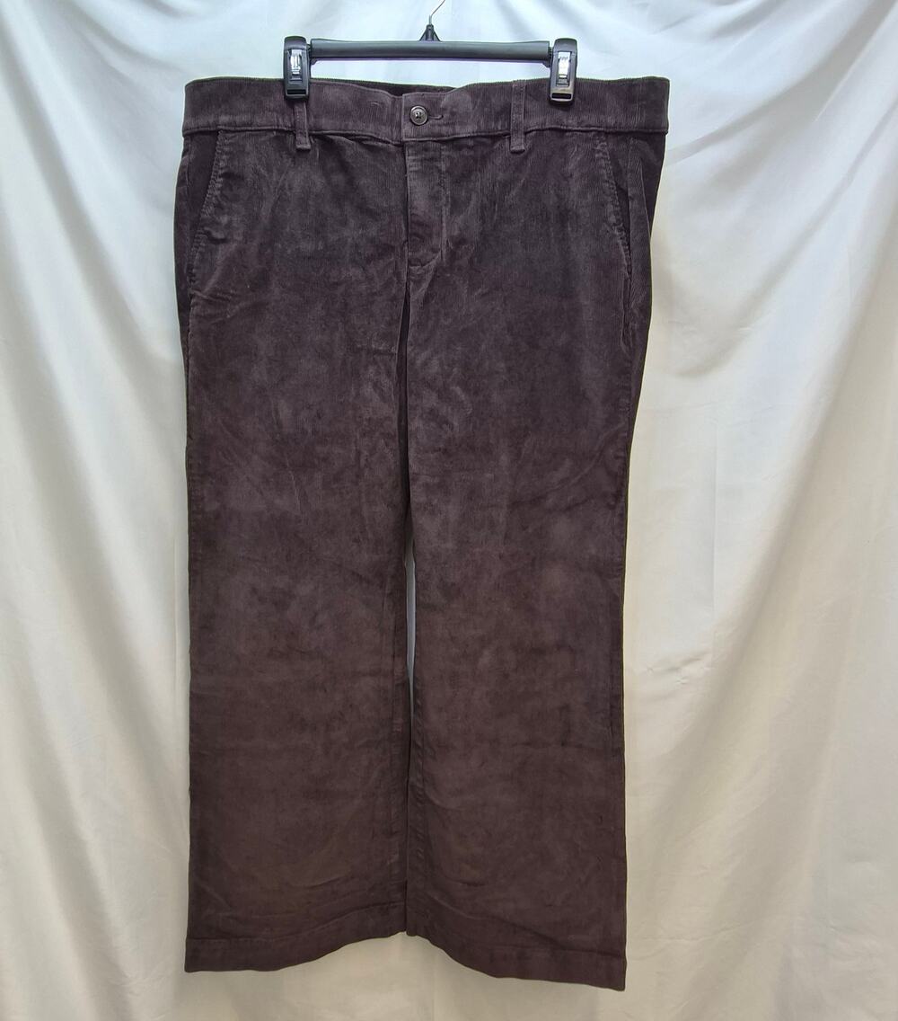 Torrid Chocolate Brown Wide Leg Corduroy Pants Women's 18P NWT Capsule Wardrobe
